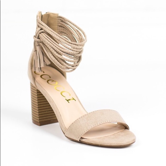 Tassel Ankle-Wrap Heels - Picture 2 of 5